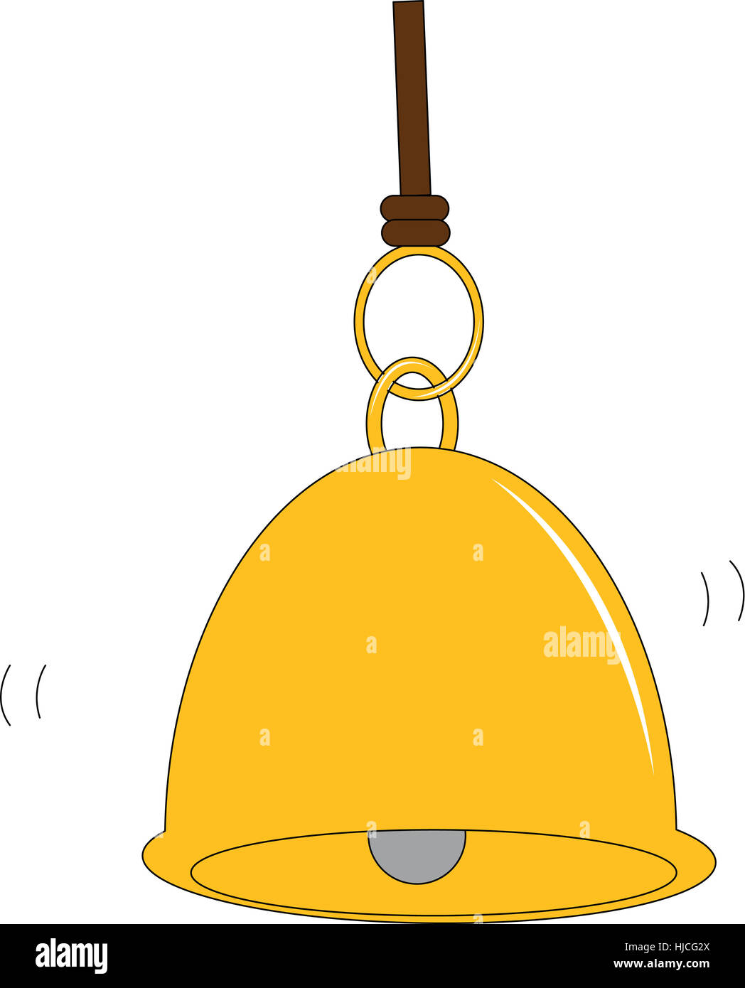 Illustration of a ringing bell Stock Photo Alamy