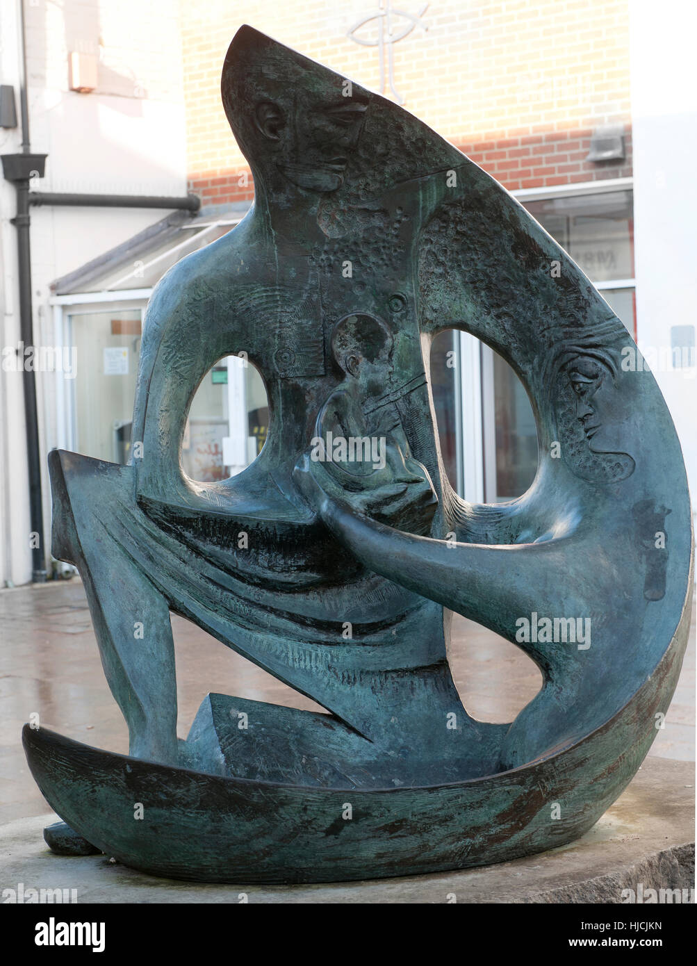 Modern sculpture depicting modern art in London Street, Basingstoke