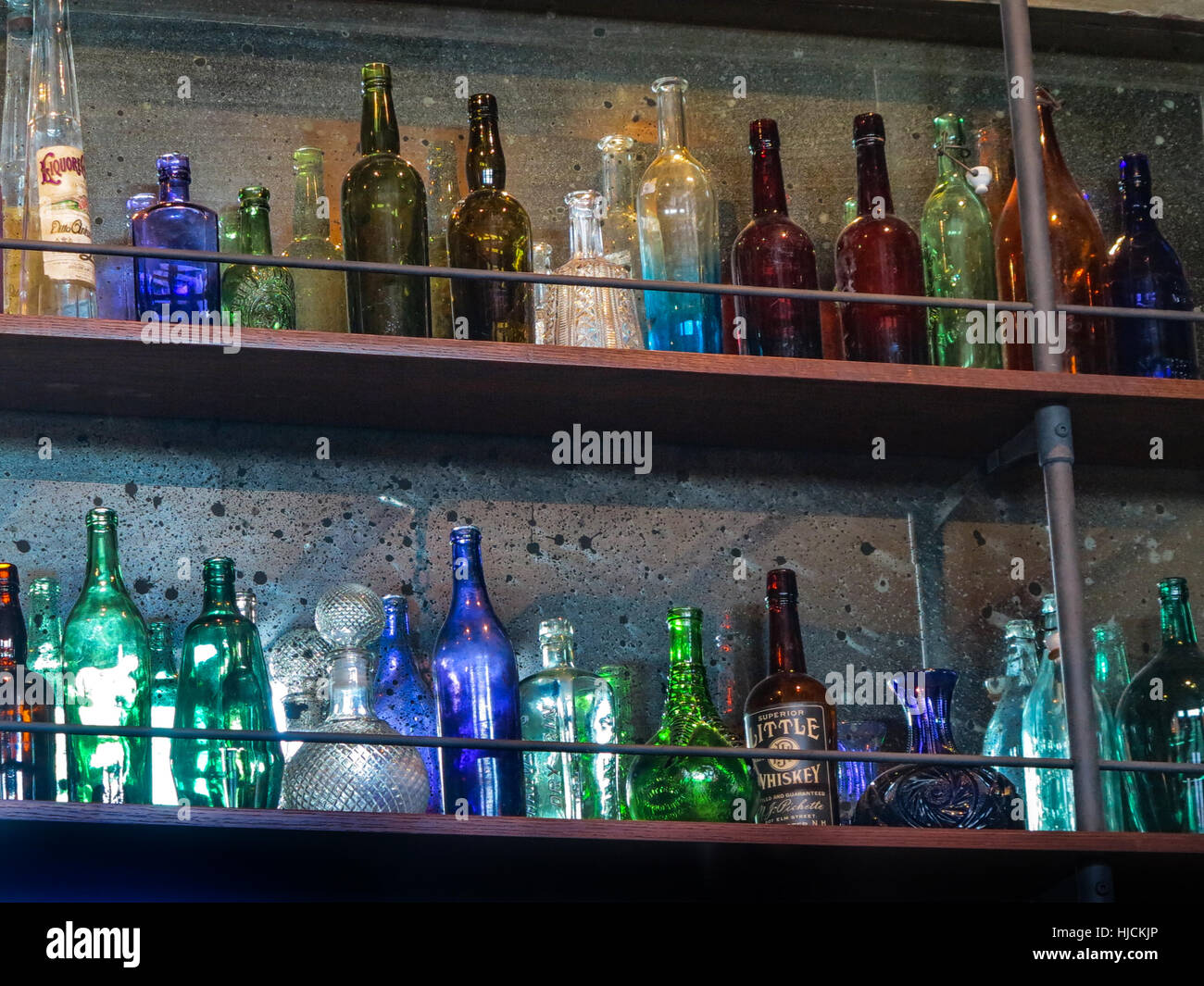 Coloured Wine Bottles High Resolution Stock Photography And Images Alamy