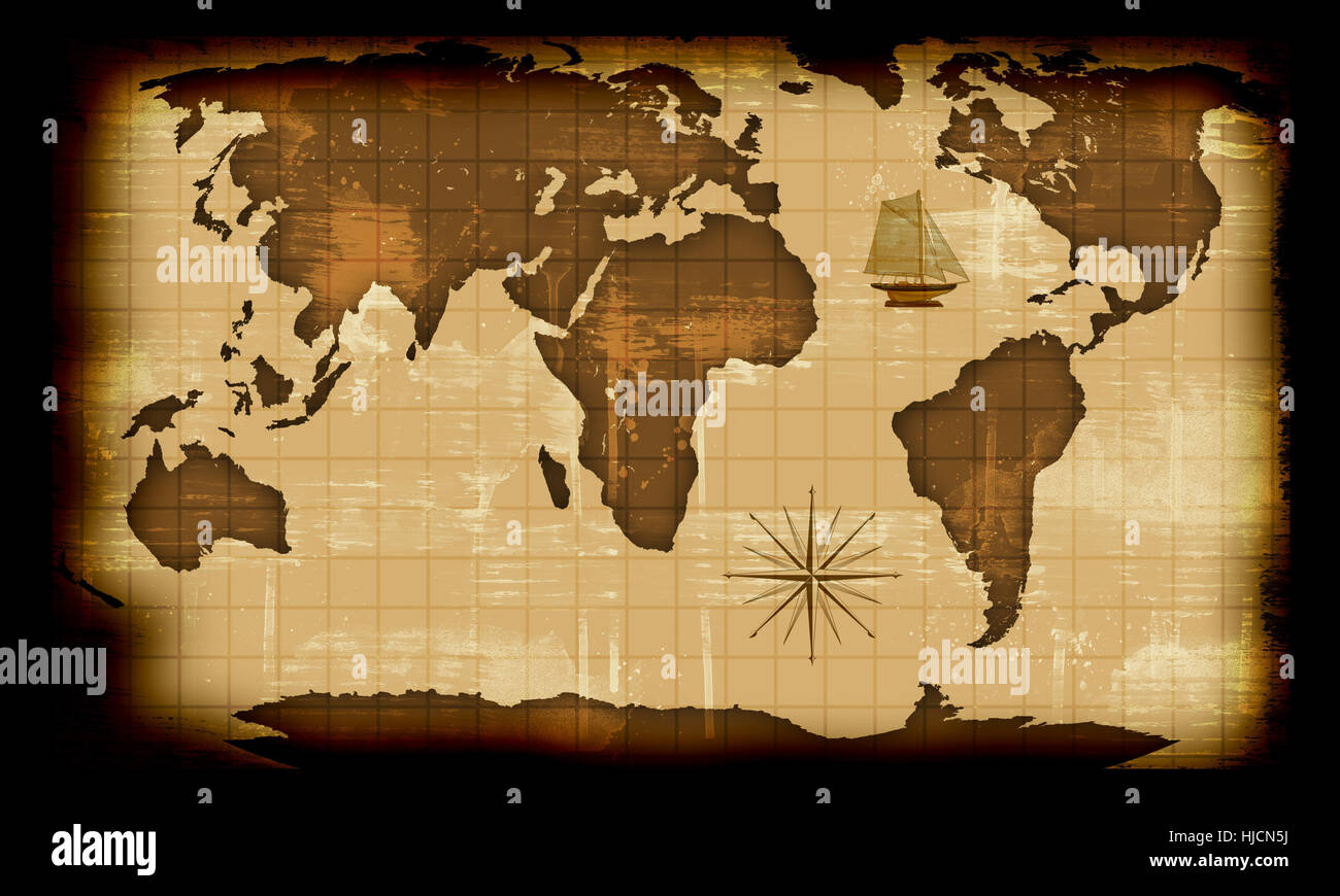 Africa paper map hi-res stock photography and images - Alamy