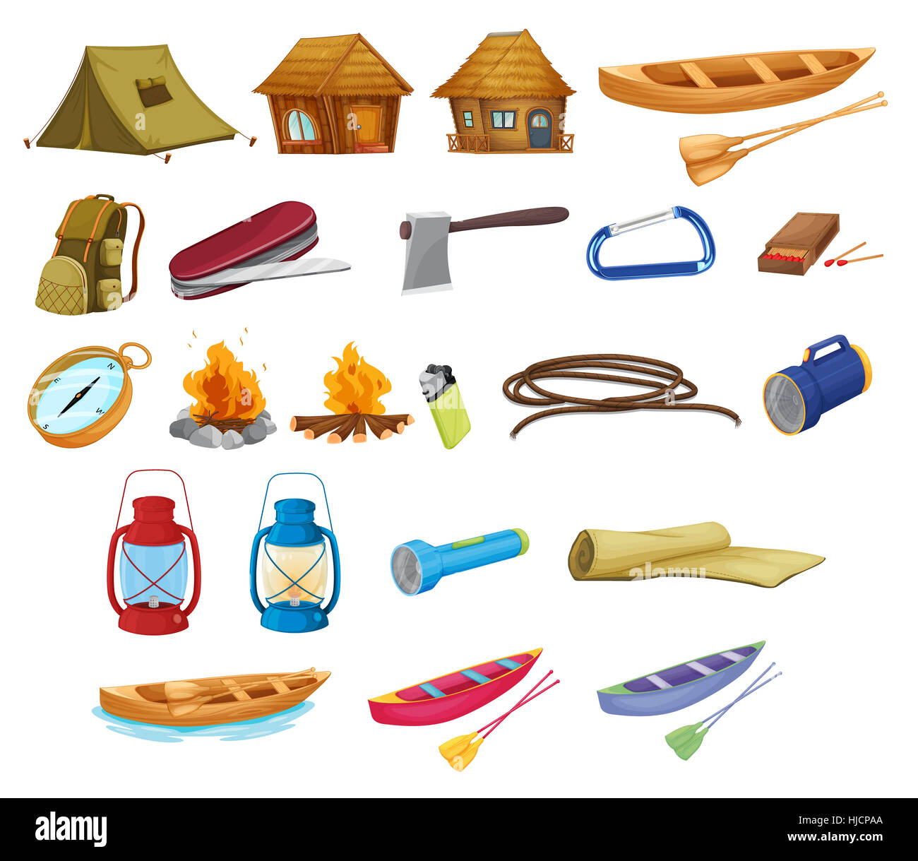 Log Cabin Fire Cut Out Stock Images Pictures Alamy