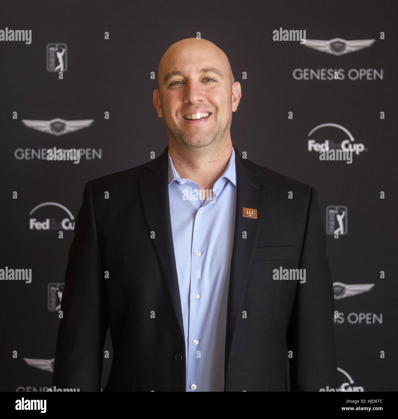 Los Angeles, USA. 23rd Jan, 2017. Dave Klewan, general manager of Tiger Woods Foundation in a press conference for Genesis Open Media Day at Riviera Country Club in Pacific Palisades, California. Credit: Ringo Chiu/ZUMA Wire/Alamy Live News Stock Photo