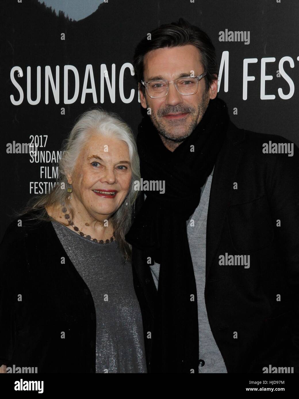 New York, NY, USA. 23rd Jan, 2017. Lois Smith, Jon Hamm at arrivals for MARJORIE PRIME Premiere at Sundance Film Festival 2017, Eccles Theatre, New York, USA. January 23, 2017. Credit: James Atoa/Everett Collection/Alamy Live News Stock Photo