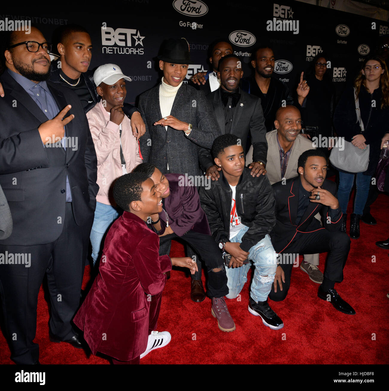 Los Angeles Ca Usa 23rd Jan 2017 The New Edition Story Cast At Bet S The New Edition Story Premiere At Paramount Studios In Los Angeles California On January 23 2017 Credit Koi