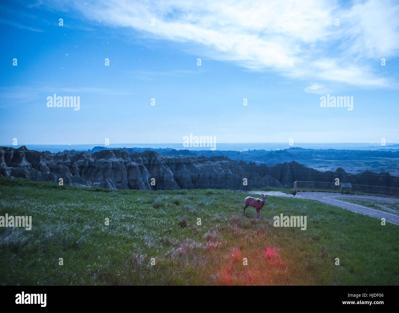 Interior Sd Usa 24th Jan 2017 Badlands National Park On