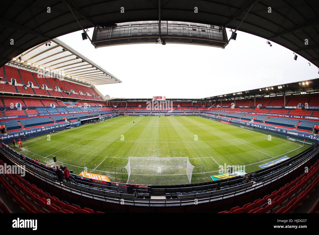 Pamplona, Spain. 22nd Jan, 2017. Estadio El Sadar, general ...