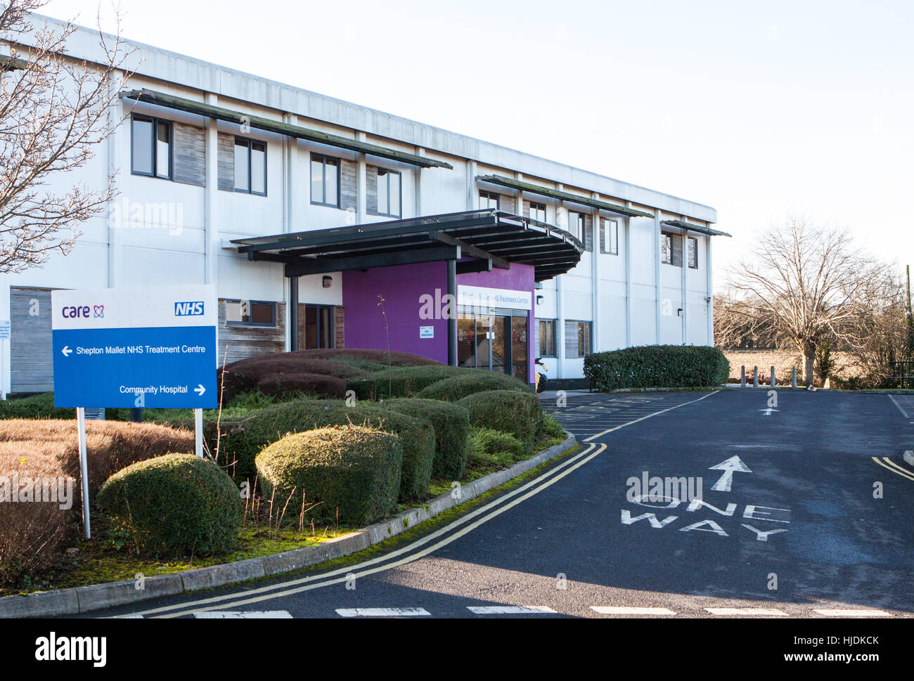 Shepton Mallet NHS Treatment centre Stock Photo