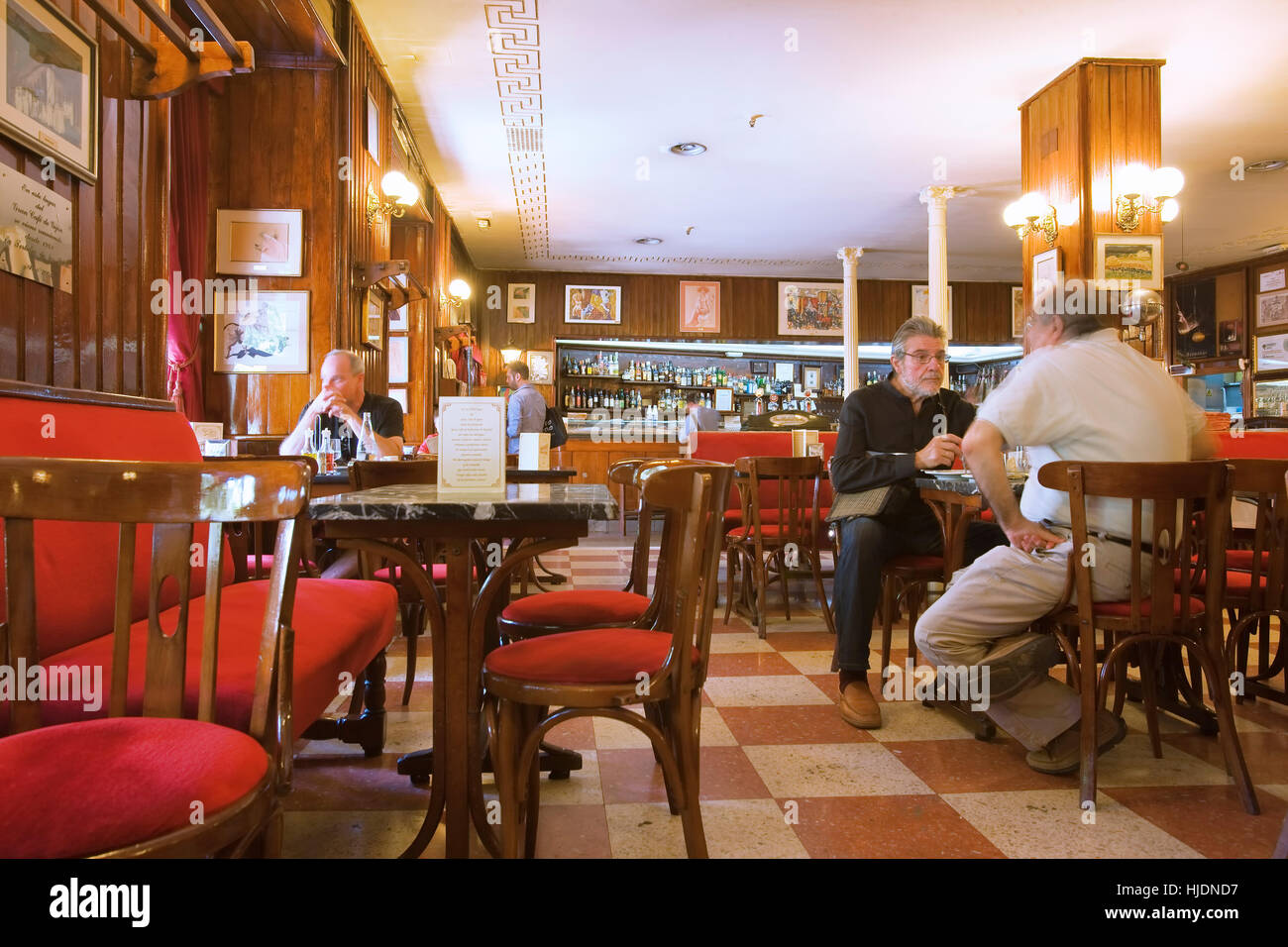 Cafe Gijon on the Paseo de Recoletos, Madrid Stock Photo