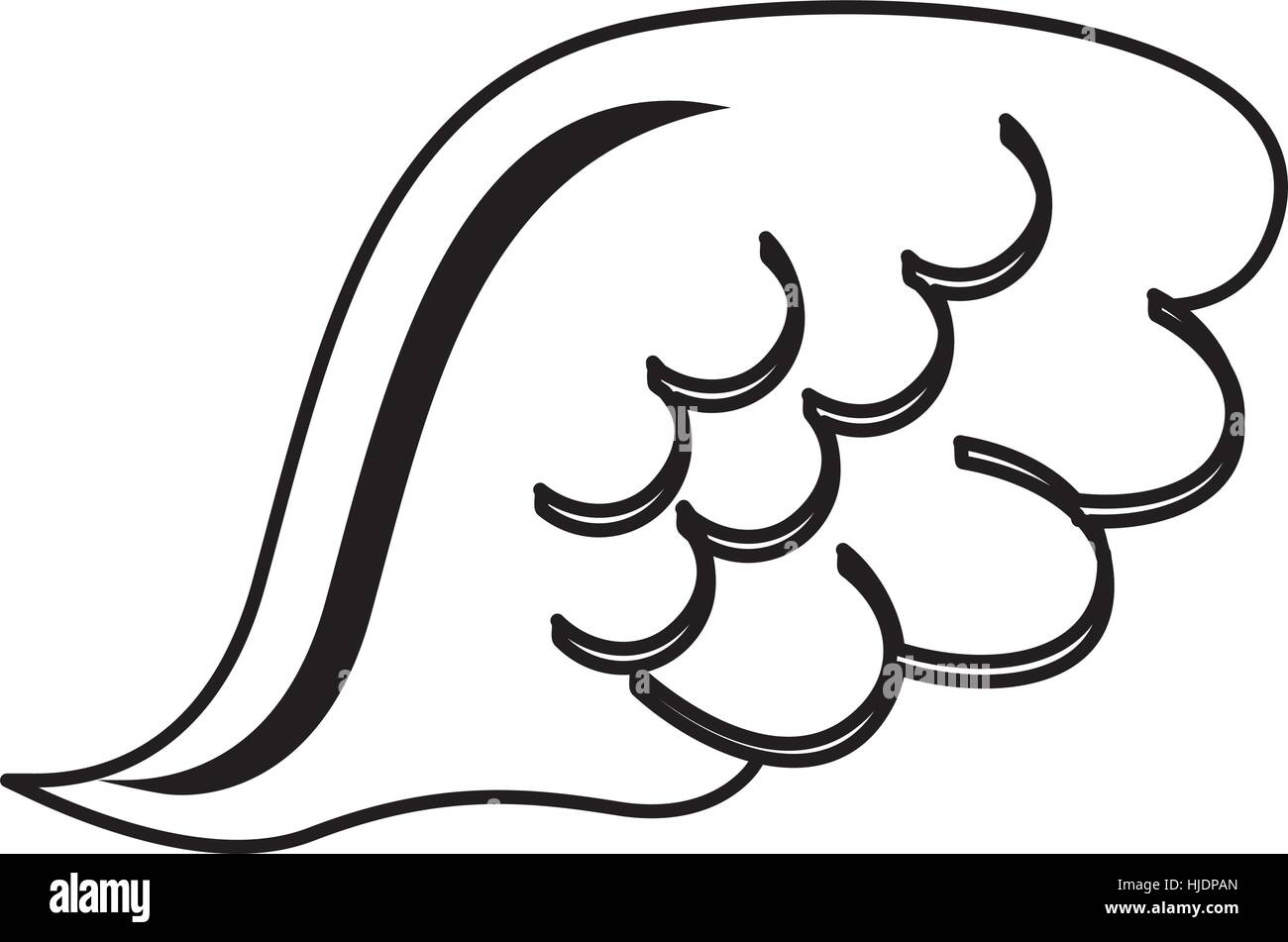 angel wing isolated icon vector illustration design Stock Vector Image ...