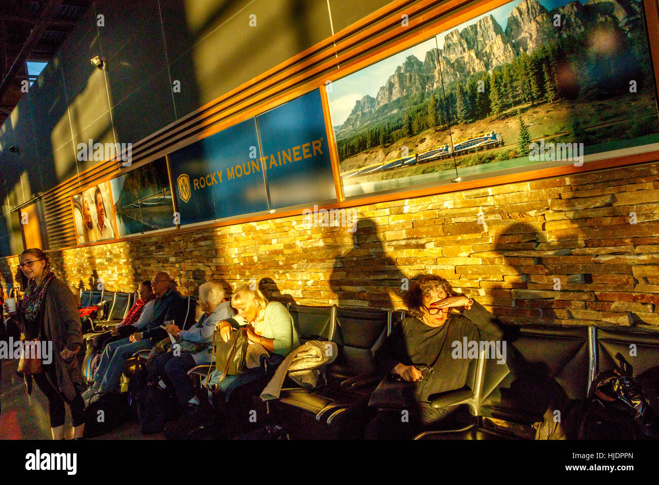 Rocky Mountaineer railway station waiting room, Vancouver, British