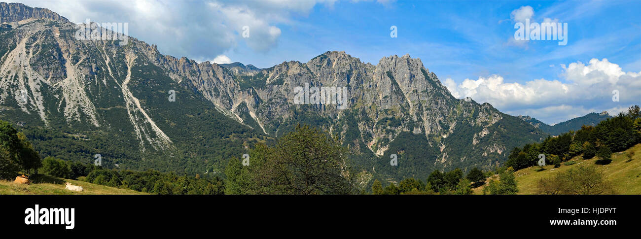 wonderful landscape of Veneto s foothills in the province of Vicenza in Italy Stock Photo