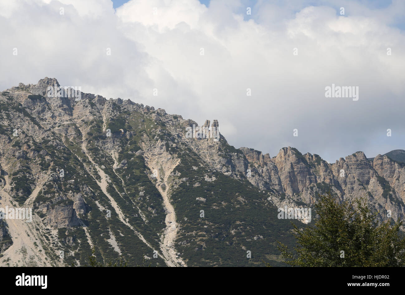 great landscape of italian mountains called Venetian Prealps in the province of Vicenza Stock Photo