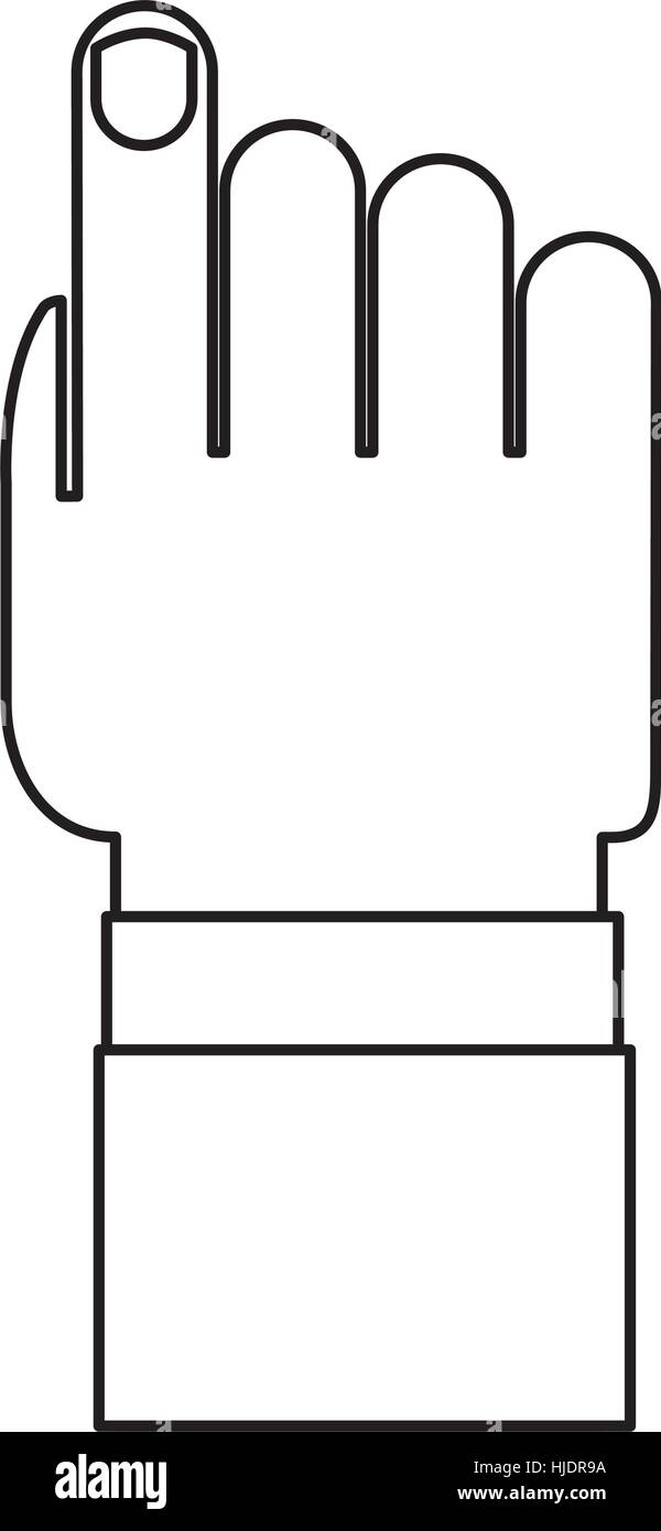 hand human index icon vector illustration design Stock Vector Image ...