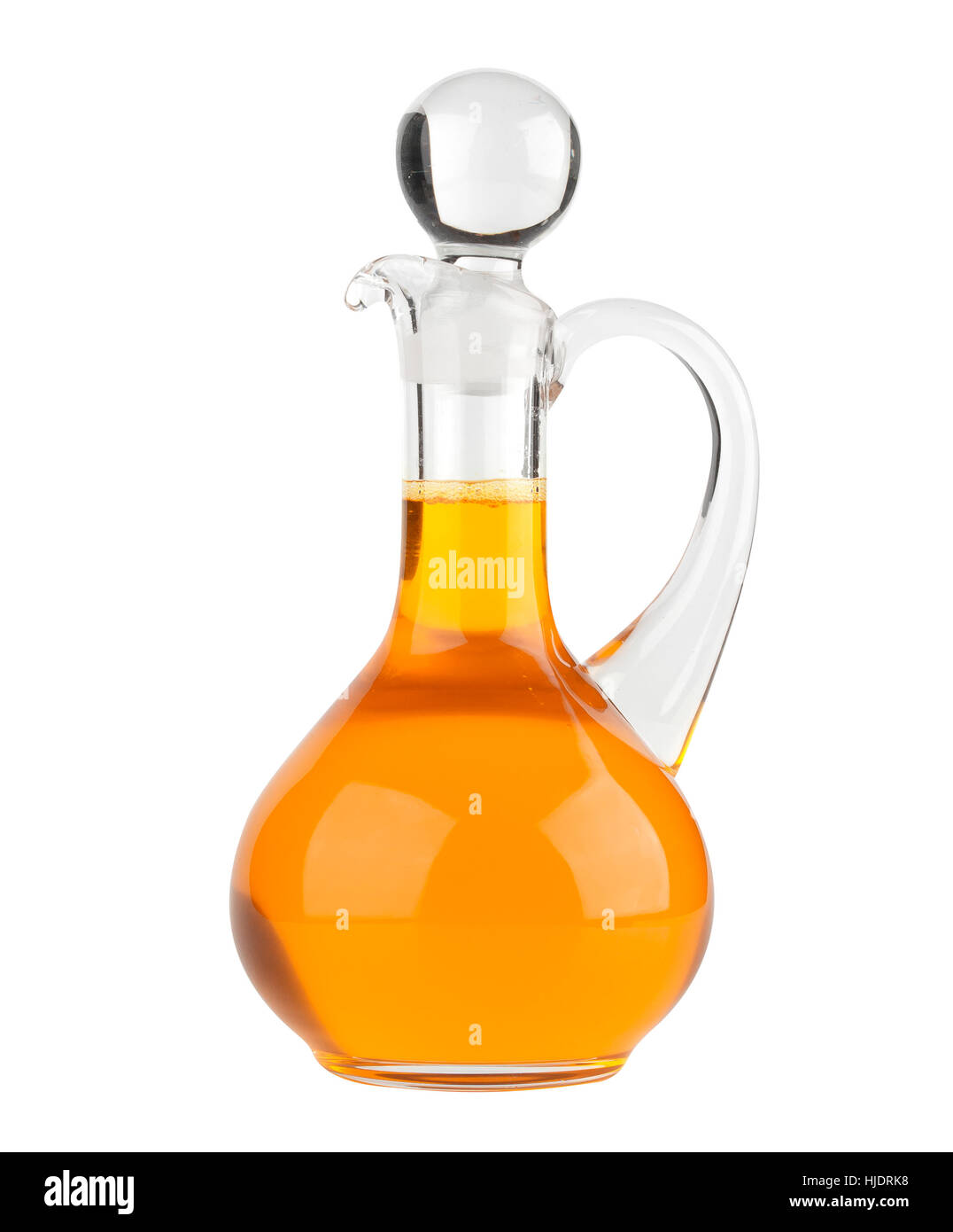 Vegetable oil glass bottle isolated on white Stock Photo Alamy