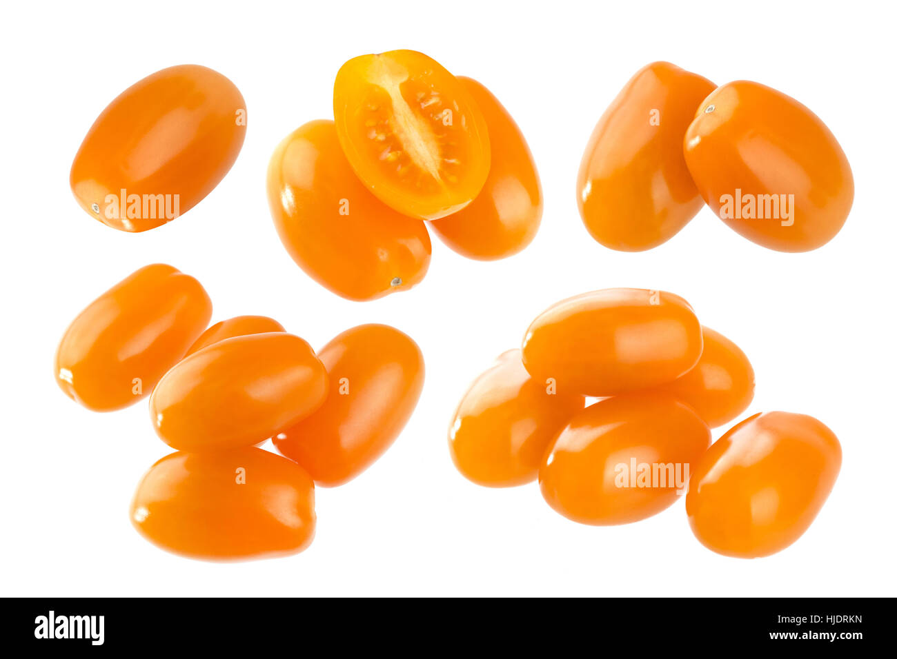 Cherry tomatoes isolated on white background Stock Photo