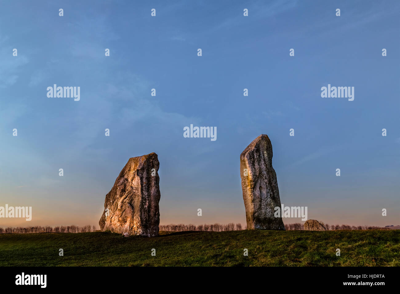 Avebury Rings, stone circle, Wiltshire, England, UK Stock Photo