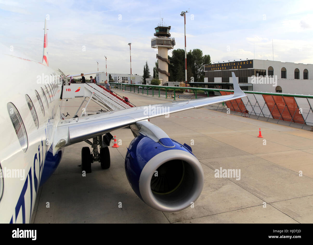 Passengers boarding British Airways CityFlyer service, Federico Garcia Lorca airport, Granada Passengers boarding British Airways CityFlyer service, Federico Garcia Lorca airport, Granada