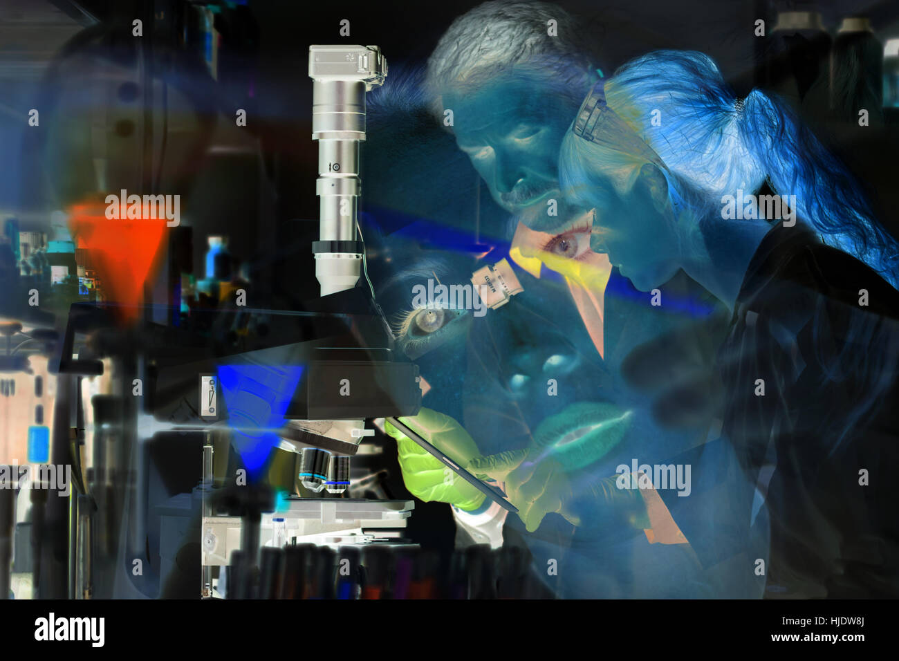 Health care professionals in scientific laboratory Stock Photo Alamy