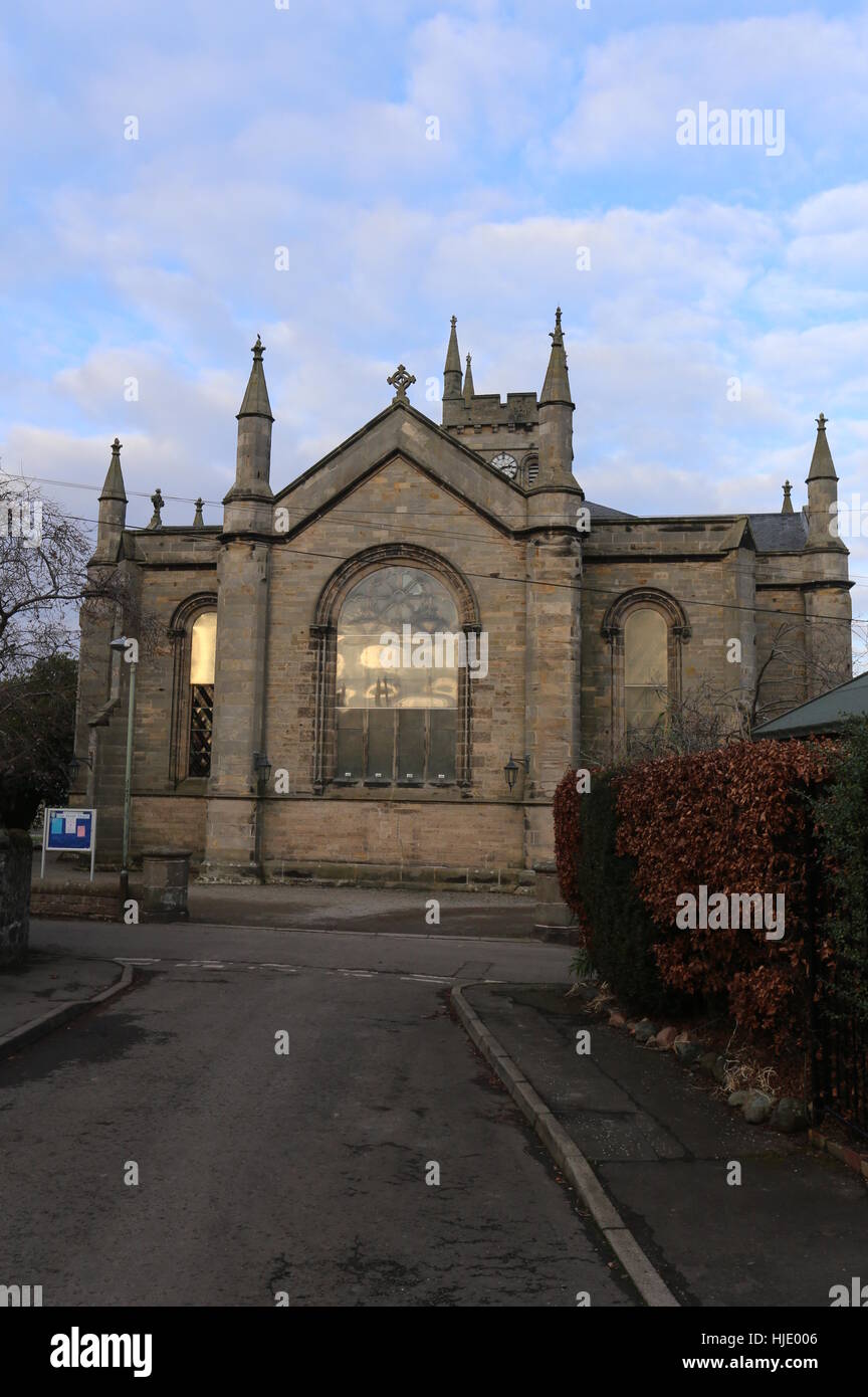 Exterior of Errol Parish Church Scotland January 2017 Stock Photo