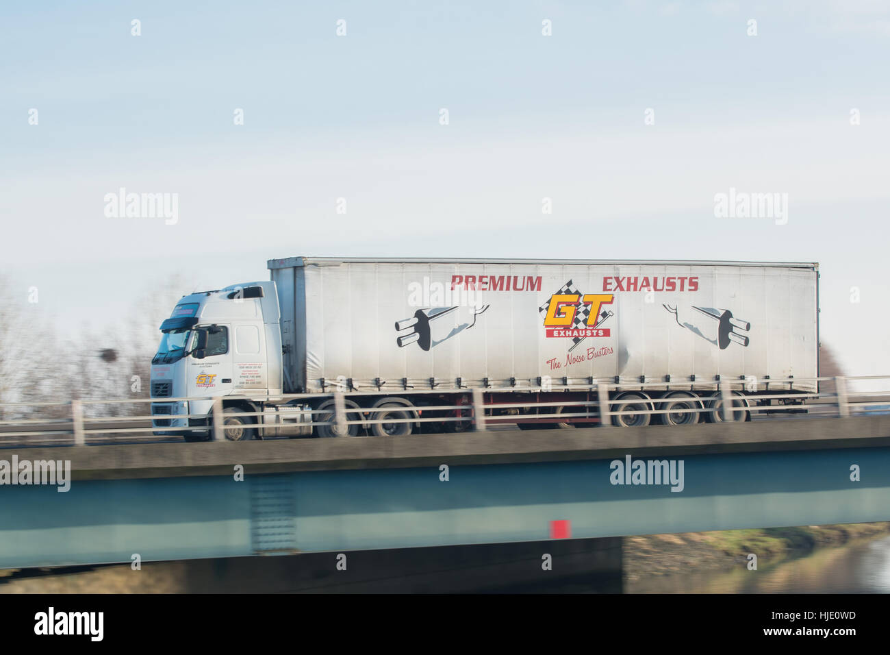 GT Exhausts distribution lorry Scotland, UK Stock Photo Alamy