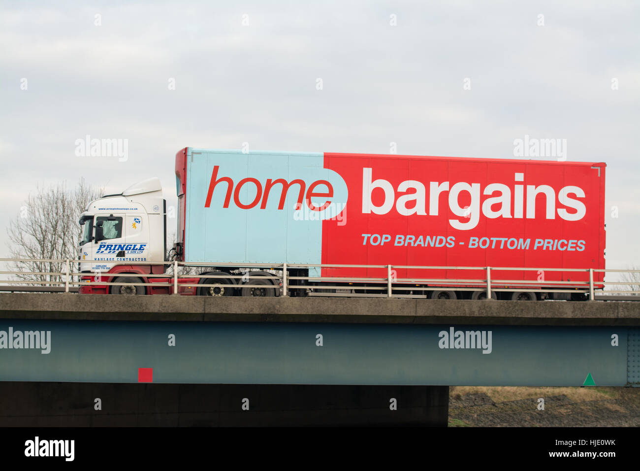 Home Bargains store lorry in Scotland, UK Stock Photo Alamy