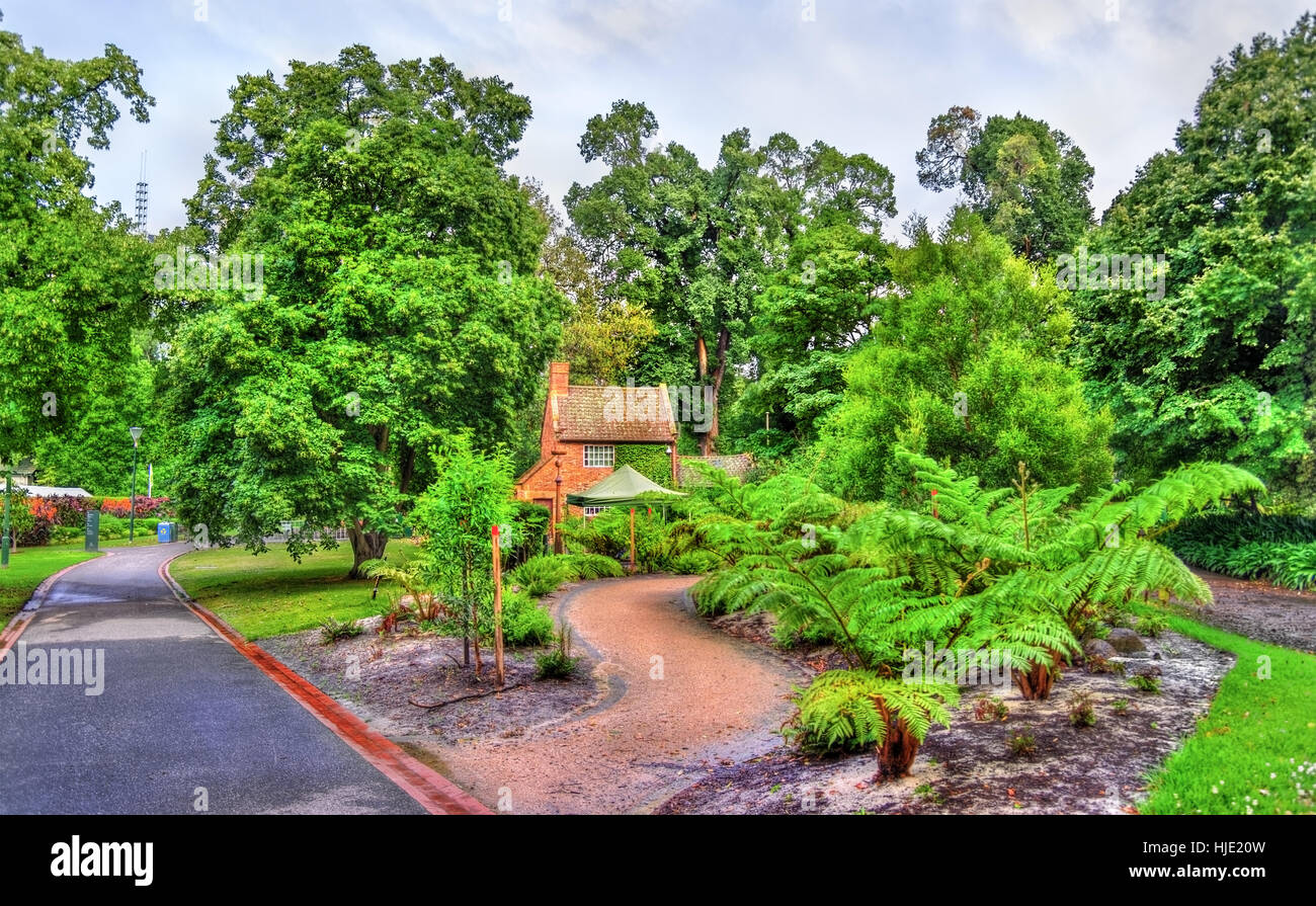 Captain Cook's Cottage in Fitzroy Garden in Melbourne Australia