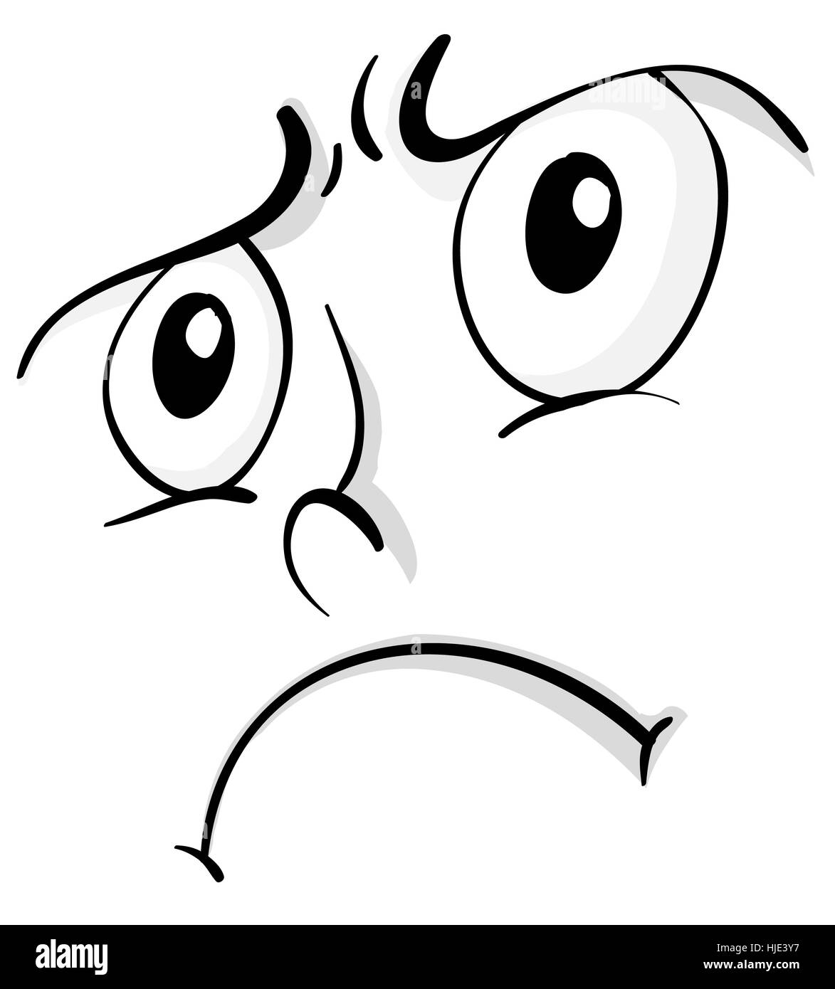 Confused facial expression not children Black and White Stock Photos