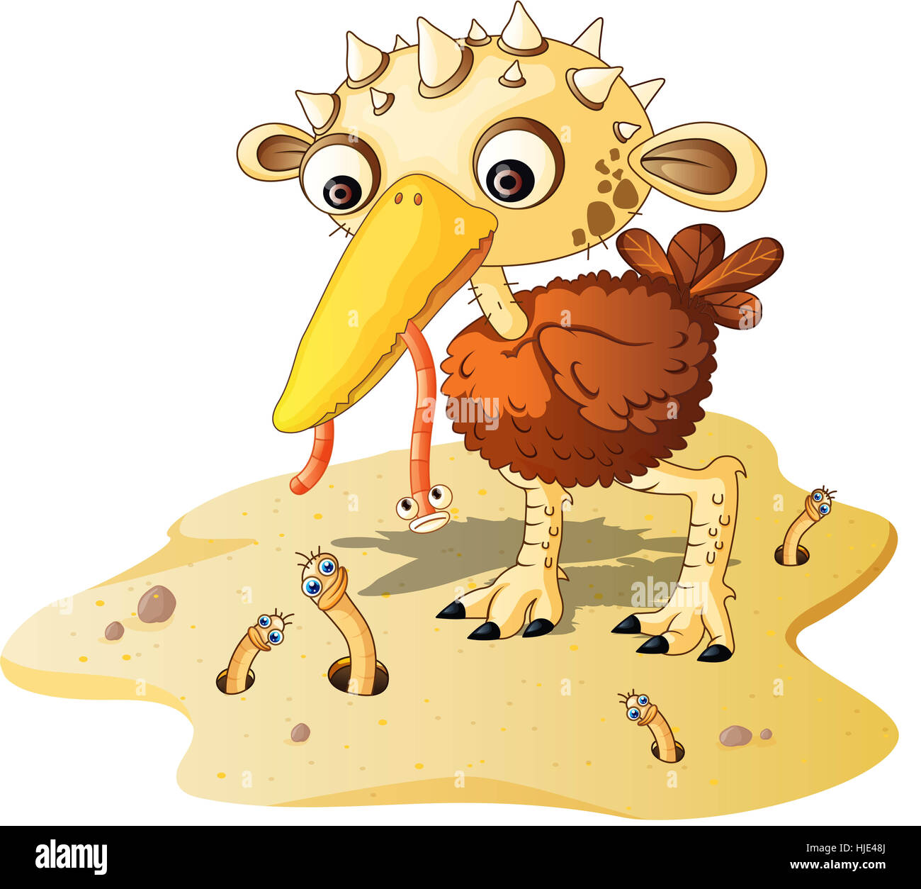 Illustration of a cartoon character on white Stock Photo - Alamy