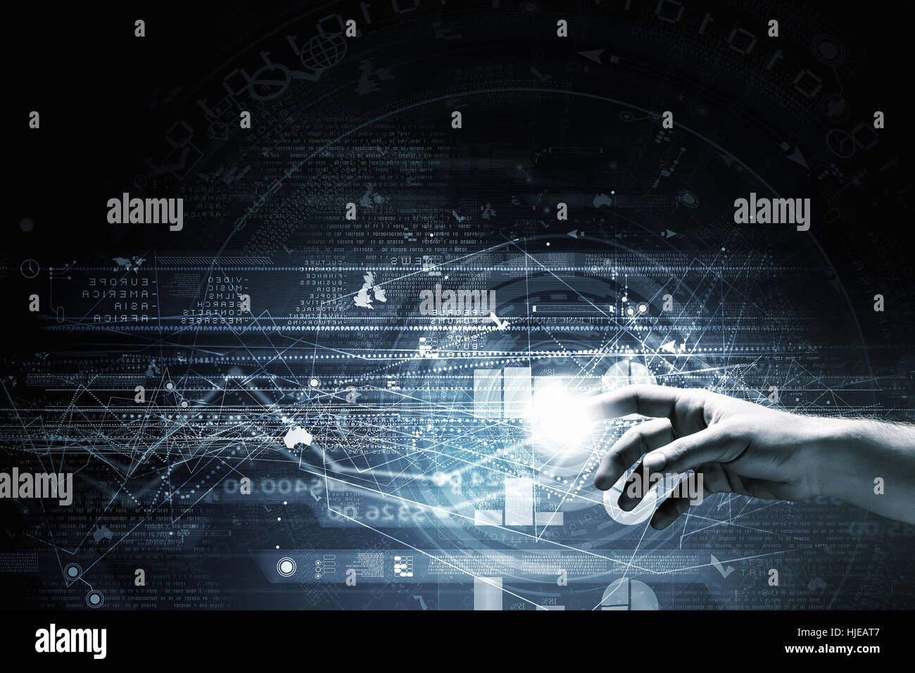 High tech touch screen technology hi-res stock photography and images ...
