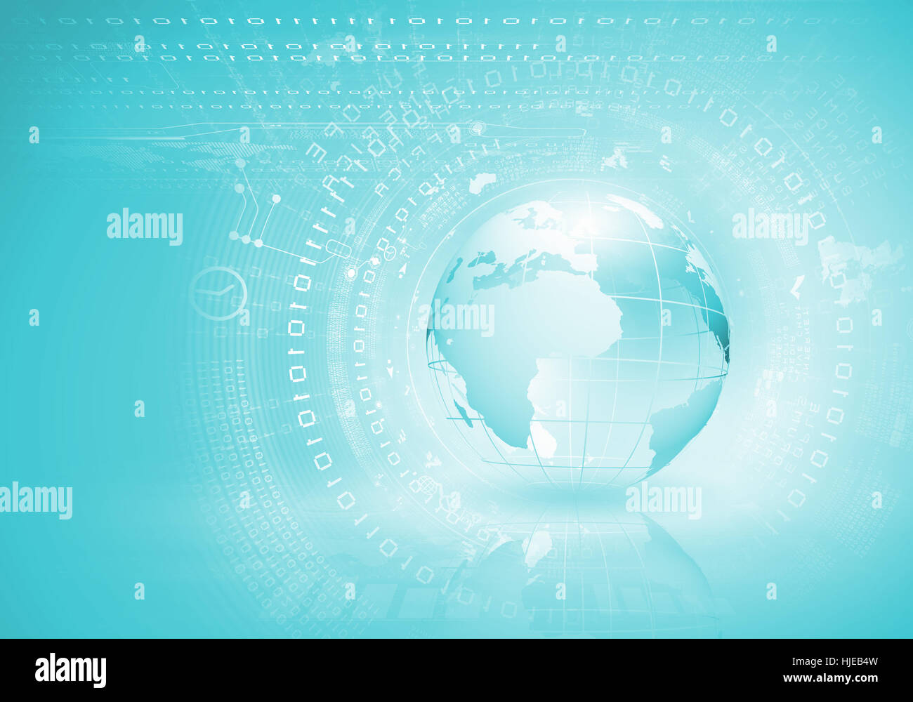 Blue digital image of globe. Background image Stock Photo - Alamy