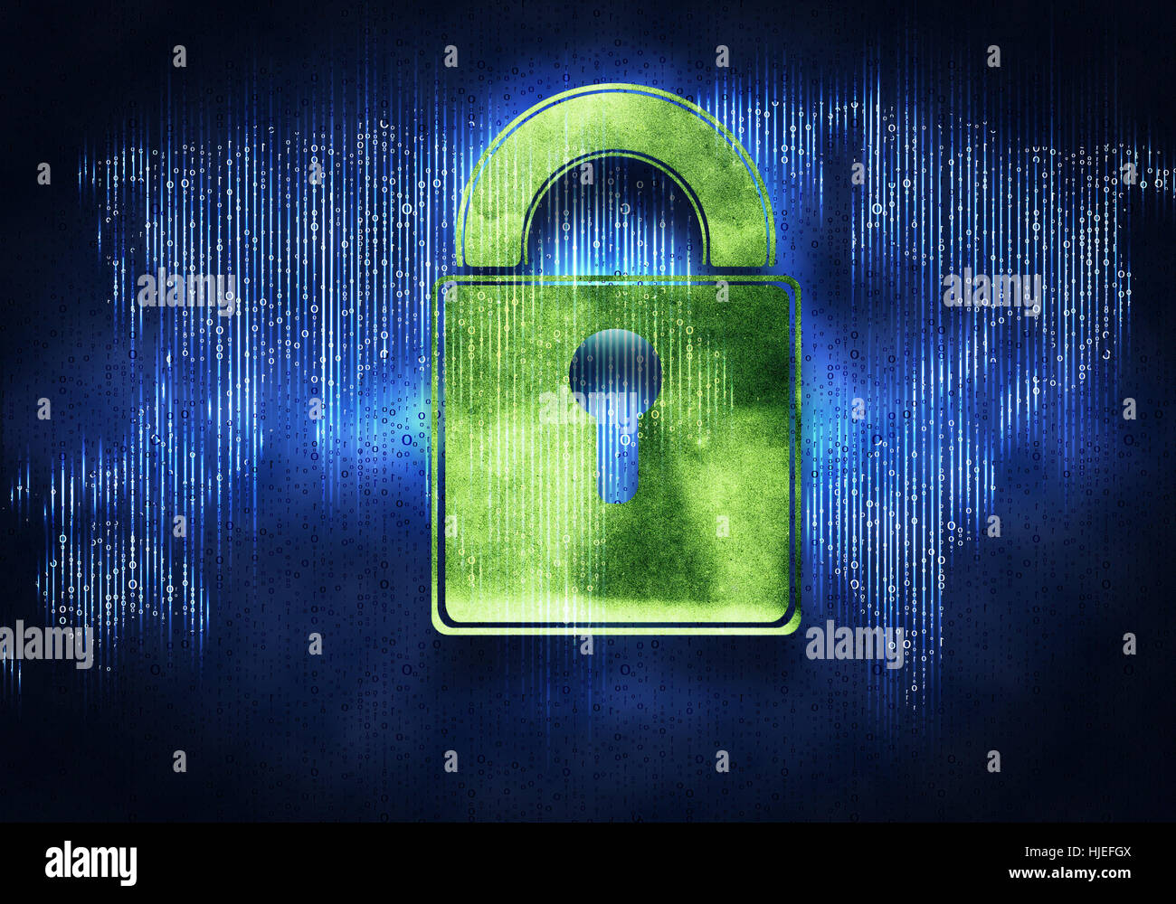 Blue binary digital data background hi-res stock photography and images ...