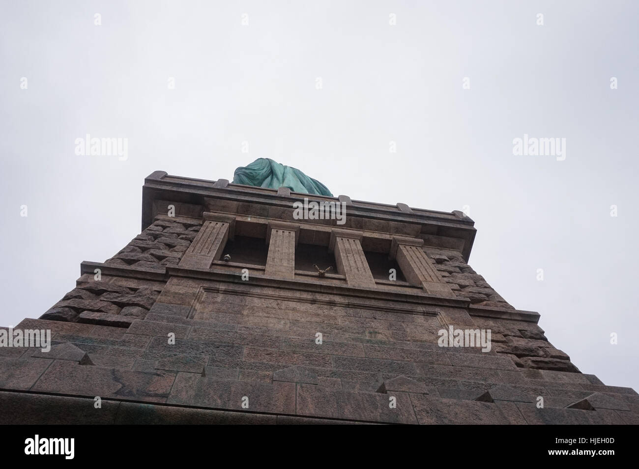 The Statue of Liberty from the pedestal, New York Stock Photo Alamy