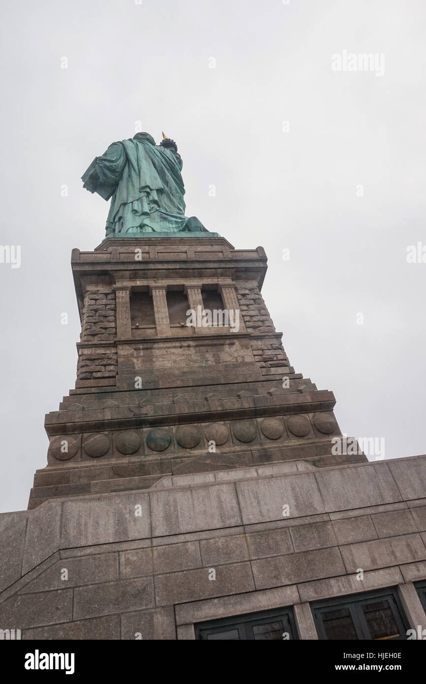 The Statue of Liberty from the pedestal, New York Stock Photo Alamy