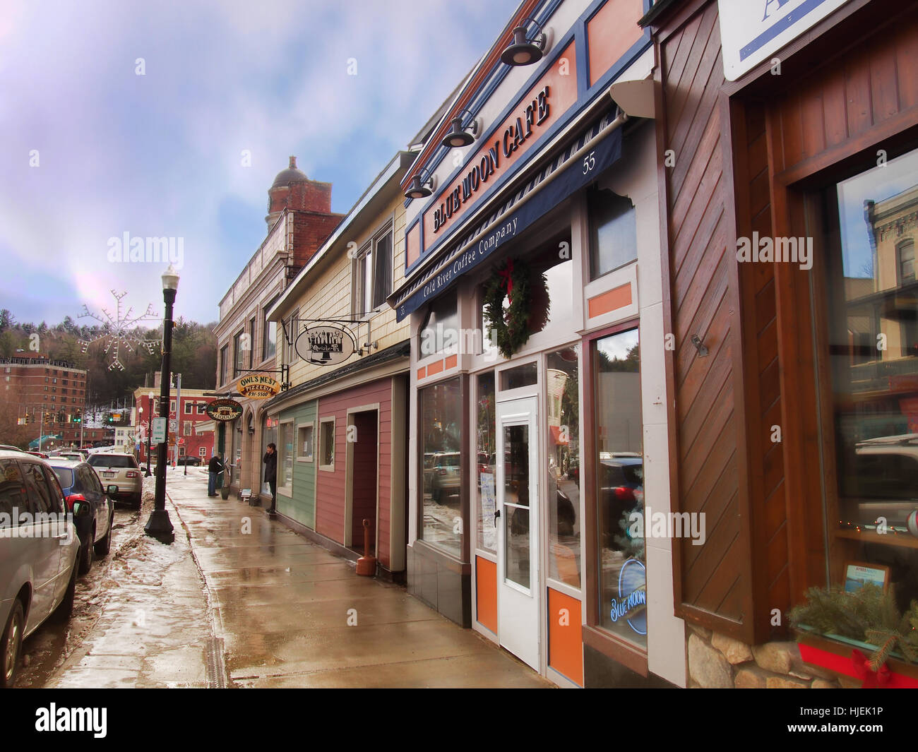 Saranac Lake , New York, USA. January 19, 2017. The beautiful small
