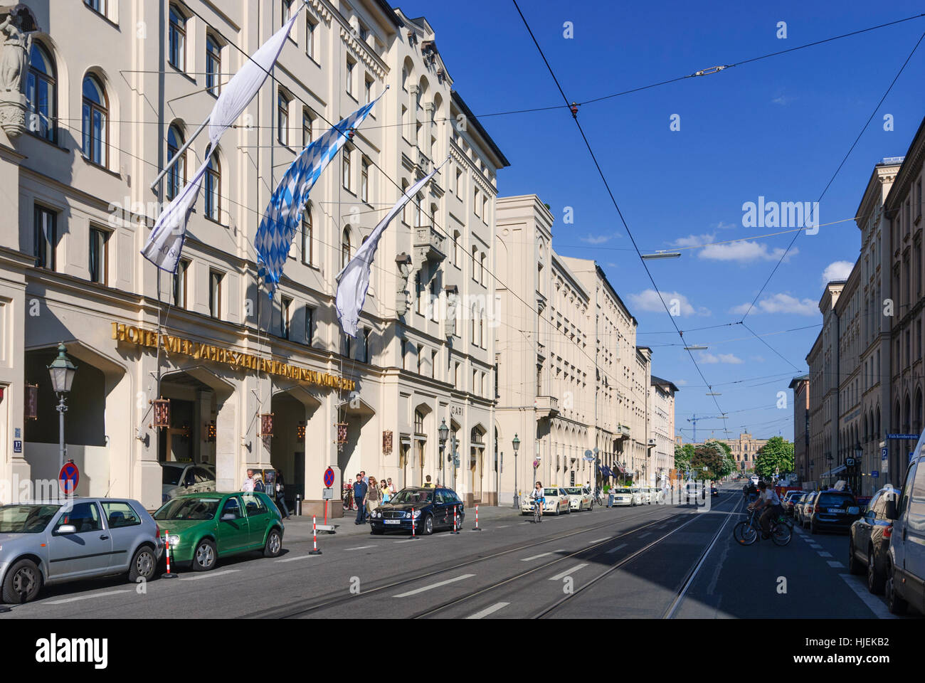 München, Munich: Maximilianstraße and Maximilianeum (seat of the ...