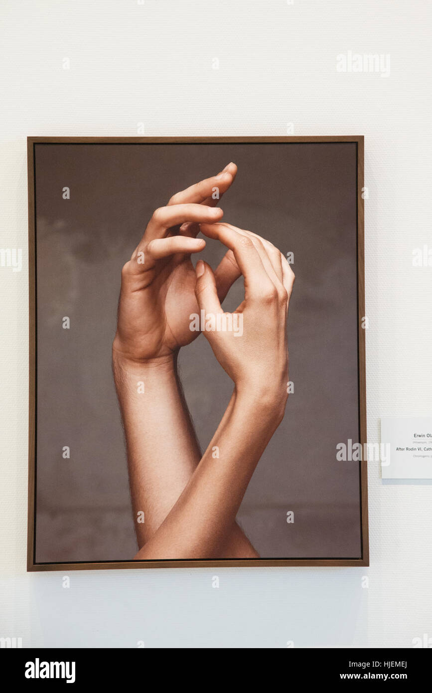 images of Erwin Olaf at exposition in Groningen museum Holland Stock Photo