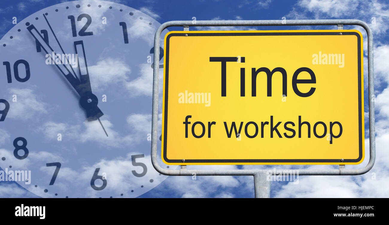 time for workshop Stock Photo