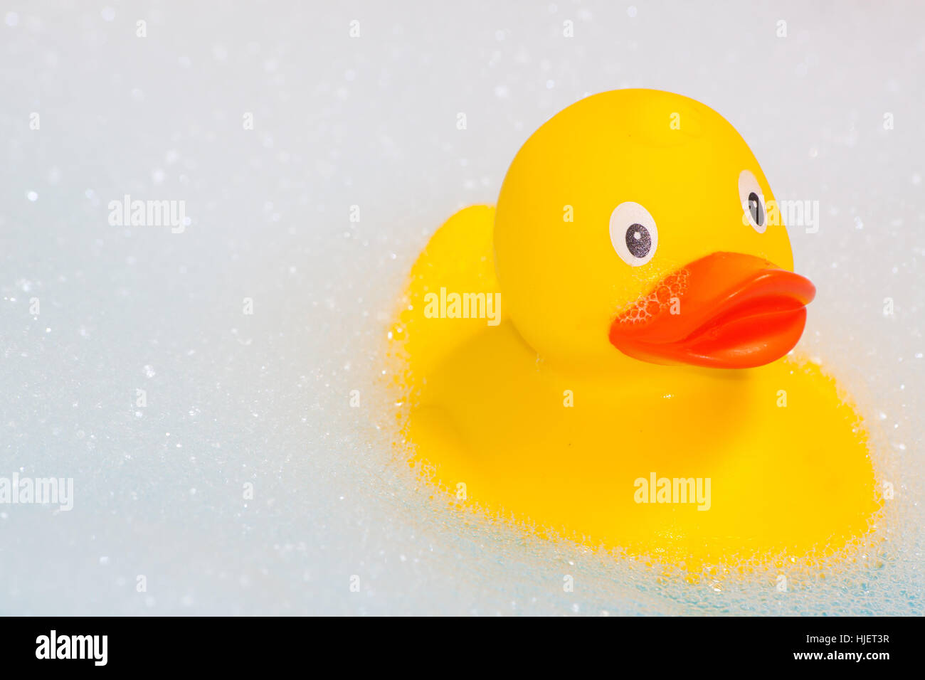 toy, plastic, synthetic material, bathwater, lather, bath foam, rubber duck, Stock Photo