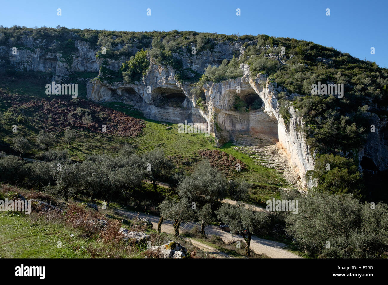 Casmilo Buracas do Casmilo geological formation in Portugal, Europe Stock Photo ...