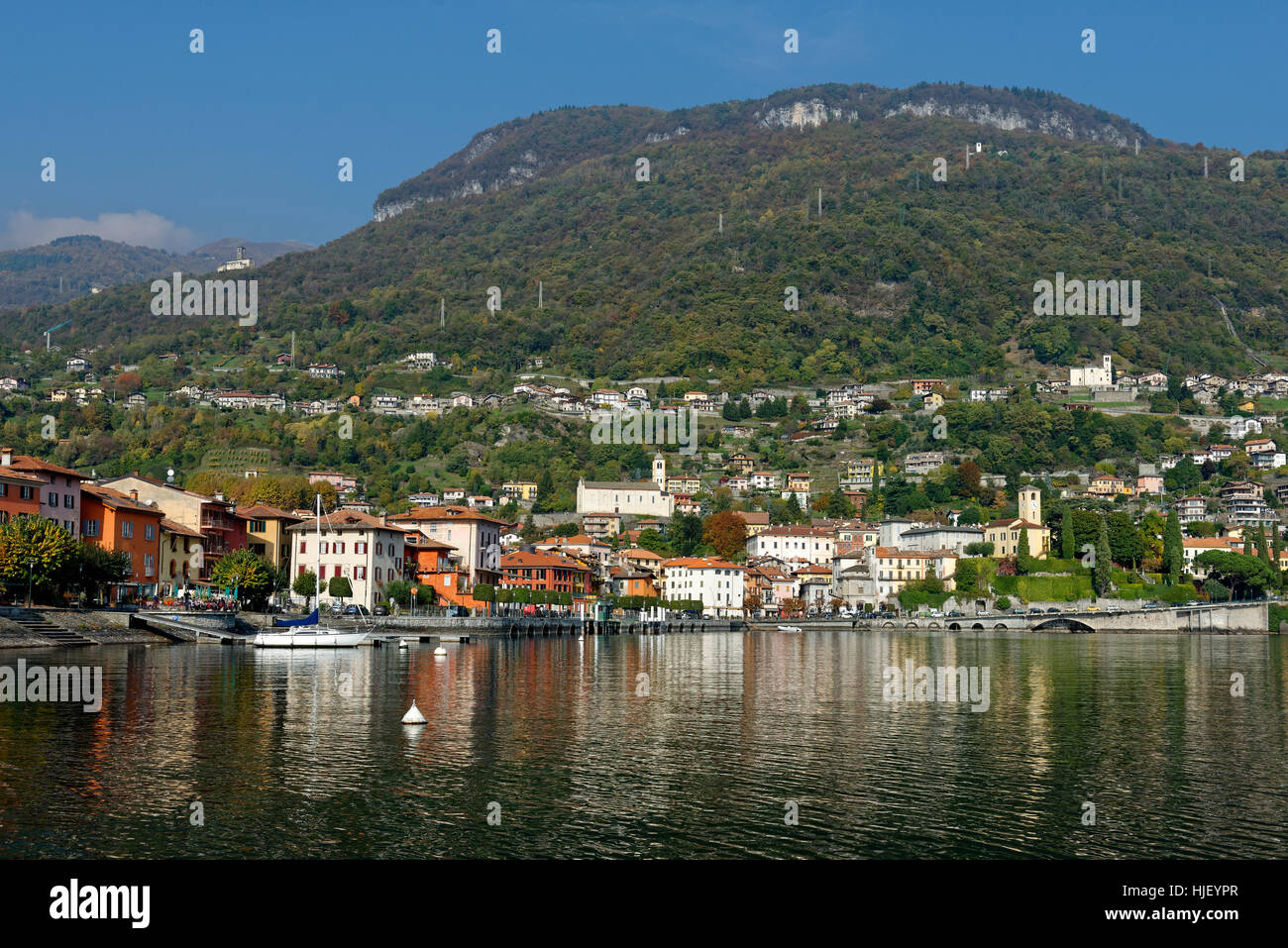 Gravedona on Lake Como, Lake Como, Lombardy, Italy Stock Photo