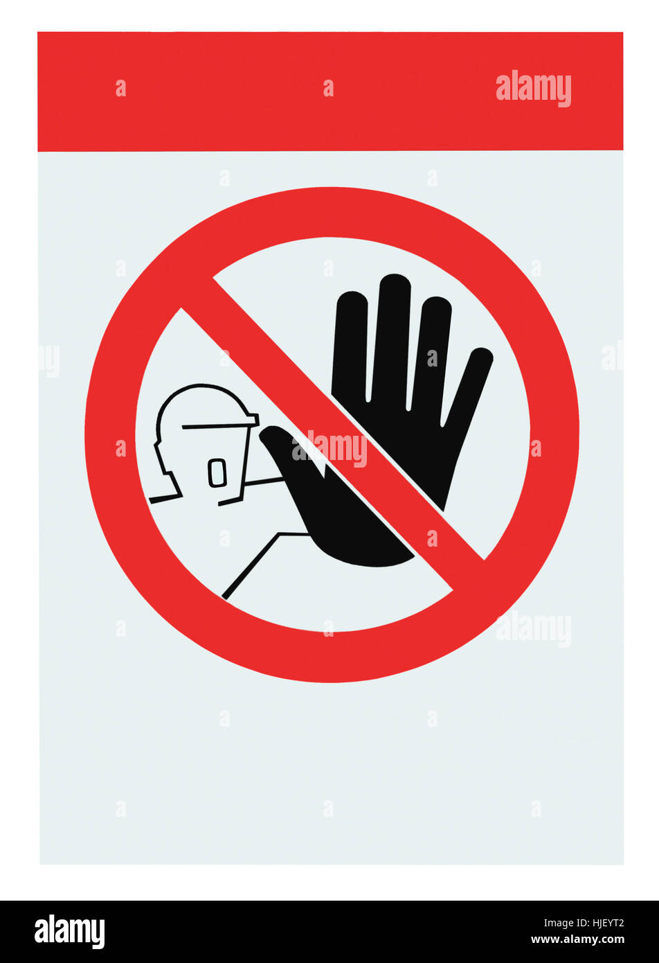 No access for unauthorized persons blank warning sign label, isolated