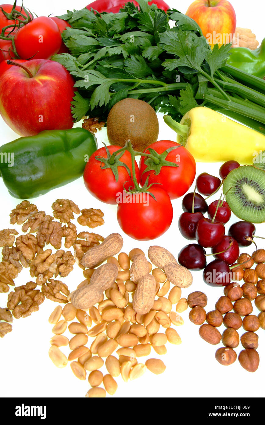 Legumes, nuts, vegetables and fruits hi-res stock photography and ...