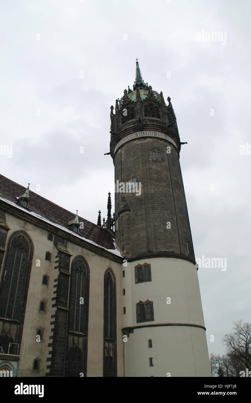 castle church in wittenberg Stock Photo Alamy