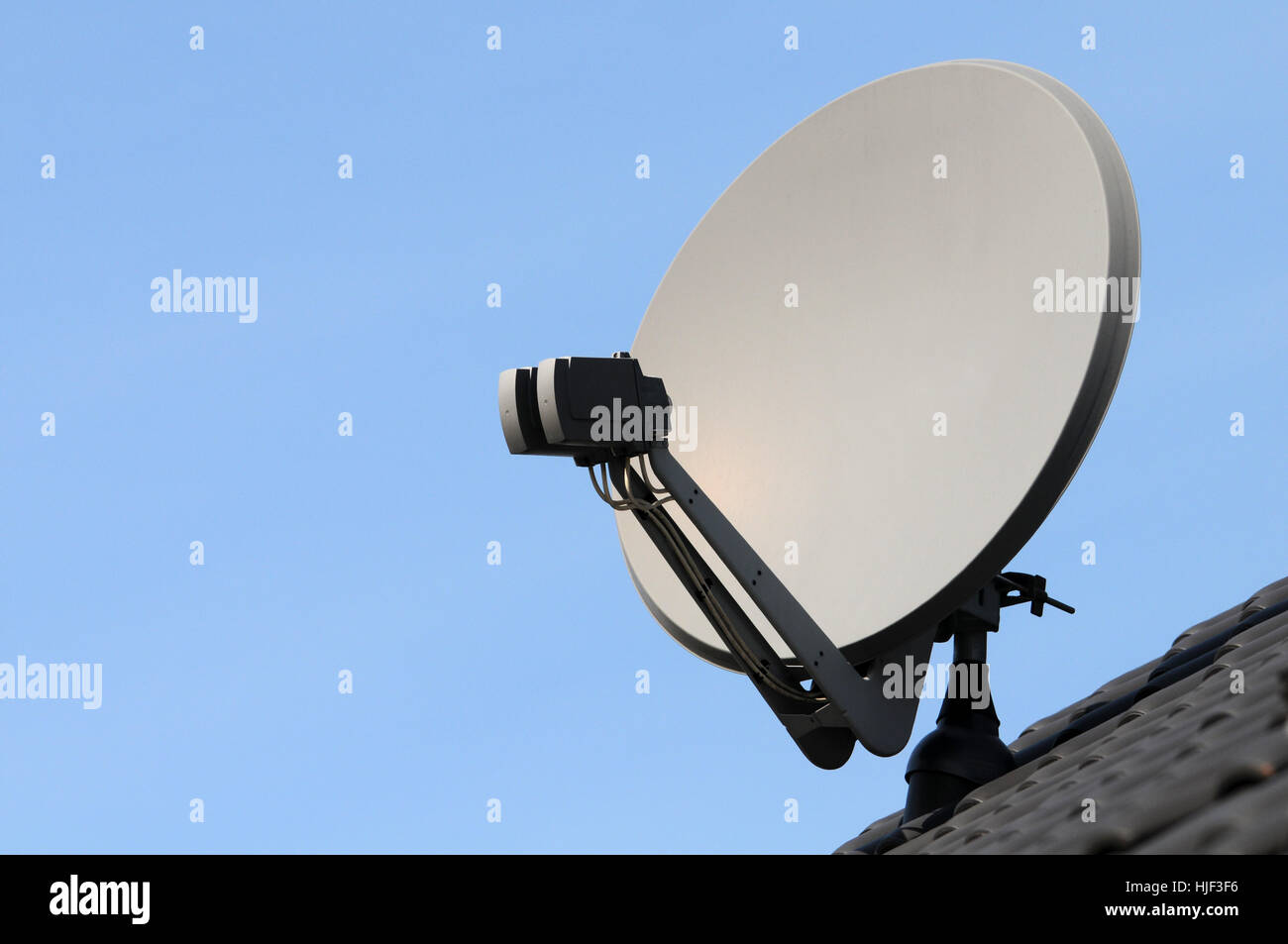 satellite reception Stock Photo