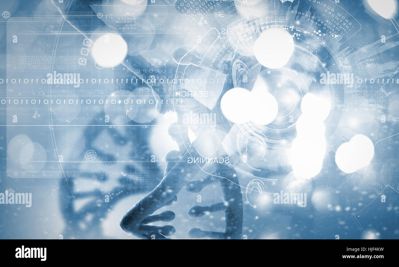 Background high tech image of dna molecule Stock Photo - Alamy