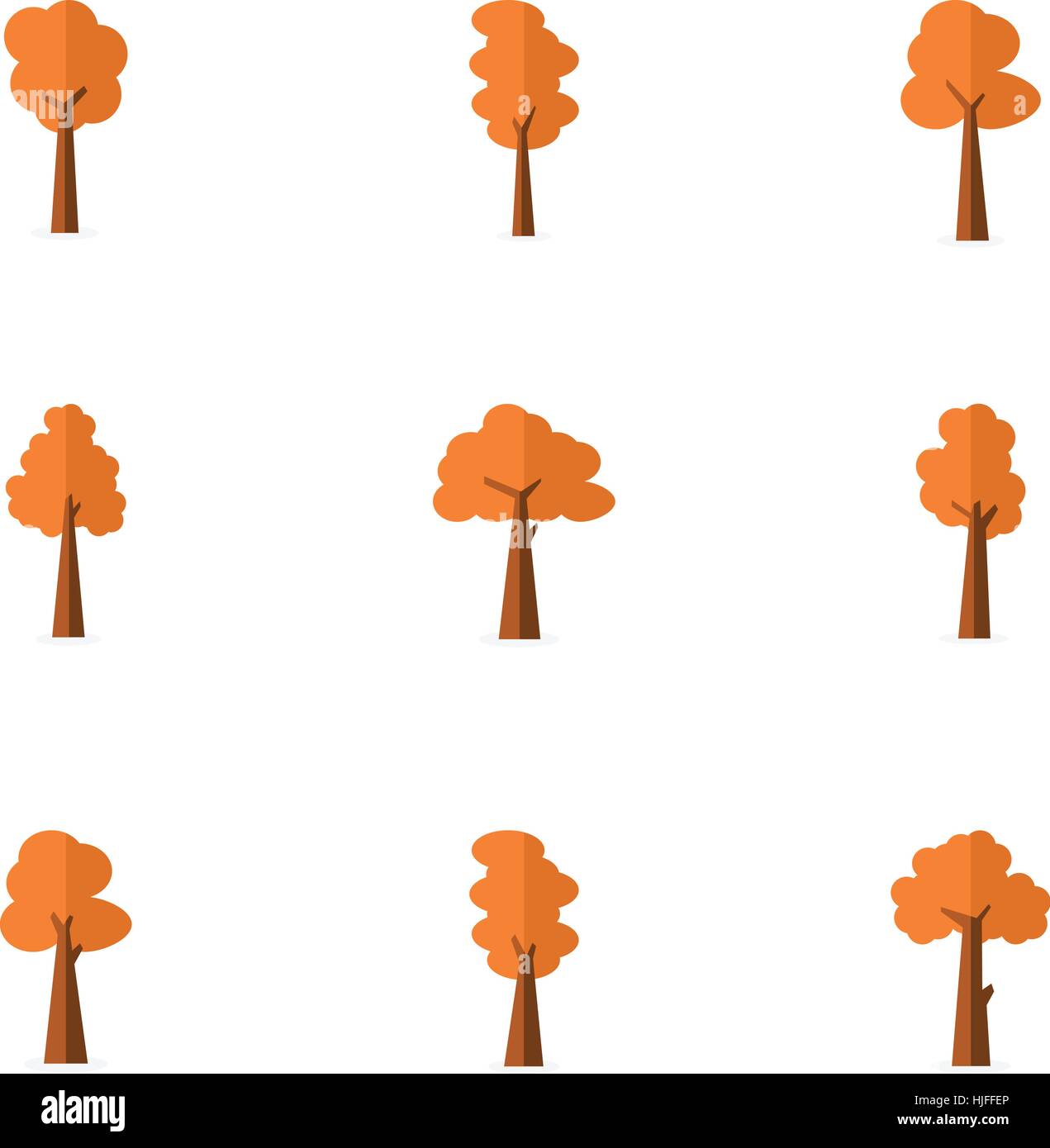 Illustration of tree vector flat Stock Vector Image & Art - Alamy