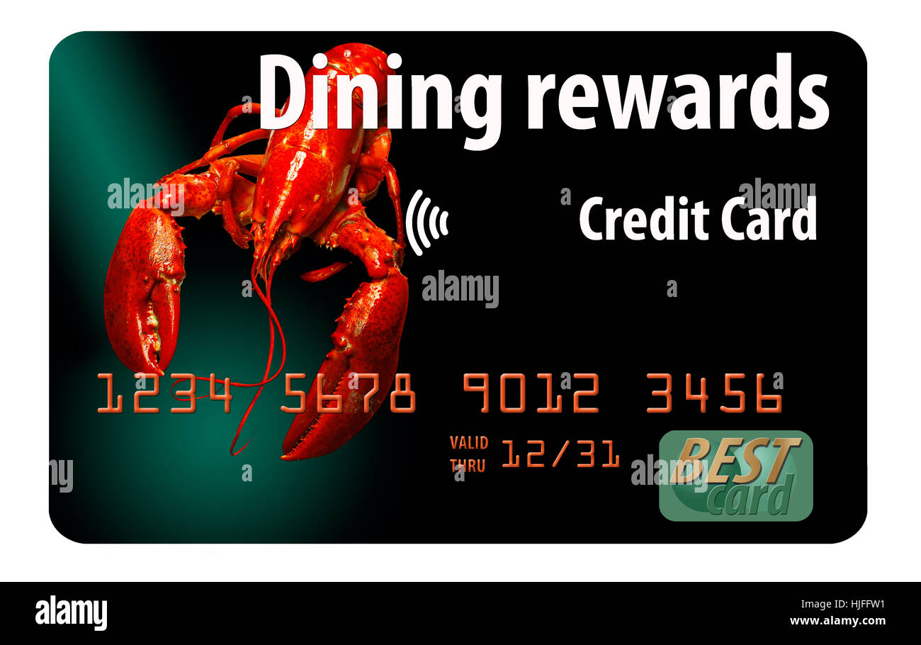 Here is a dining rewards credit card Stock Photo Alamy