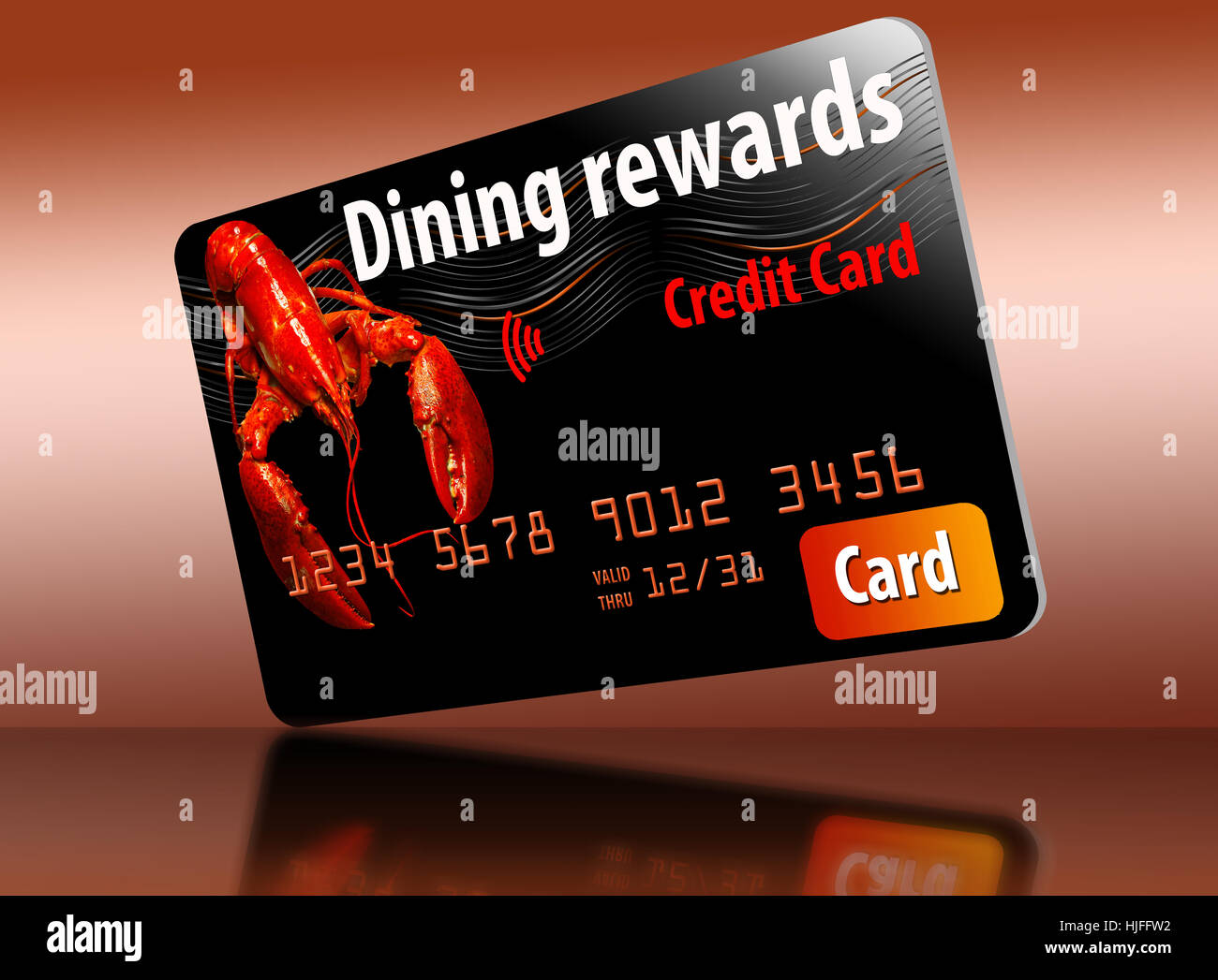 Here is a dining rewards credit card Stock Photo Alamy