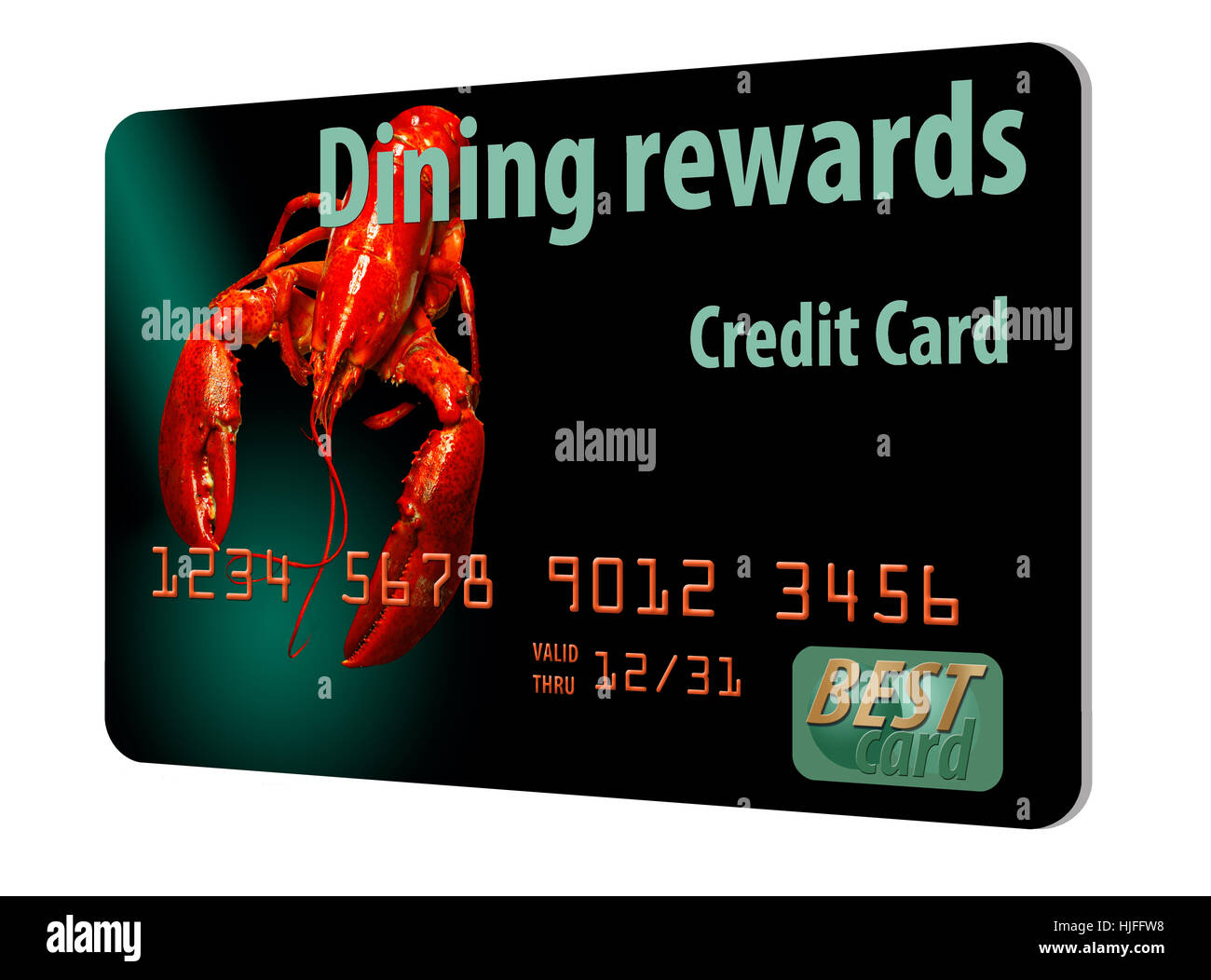 Here is a dining rewards credit card Stock Photo Alamy