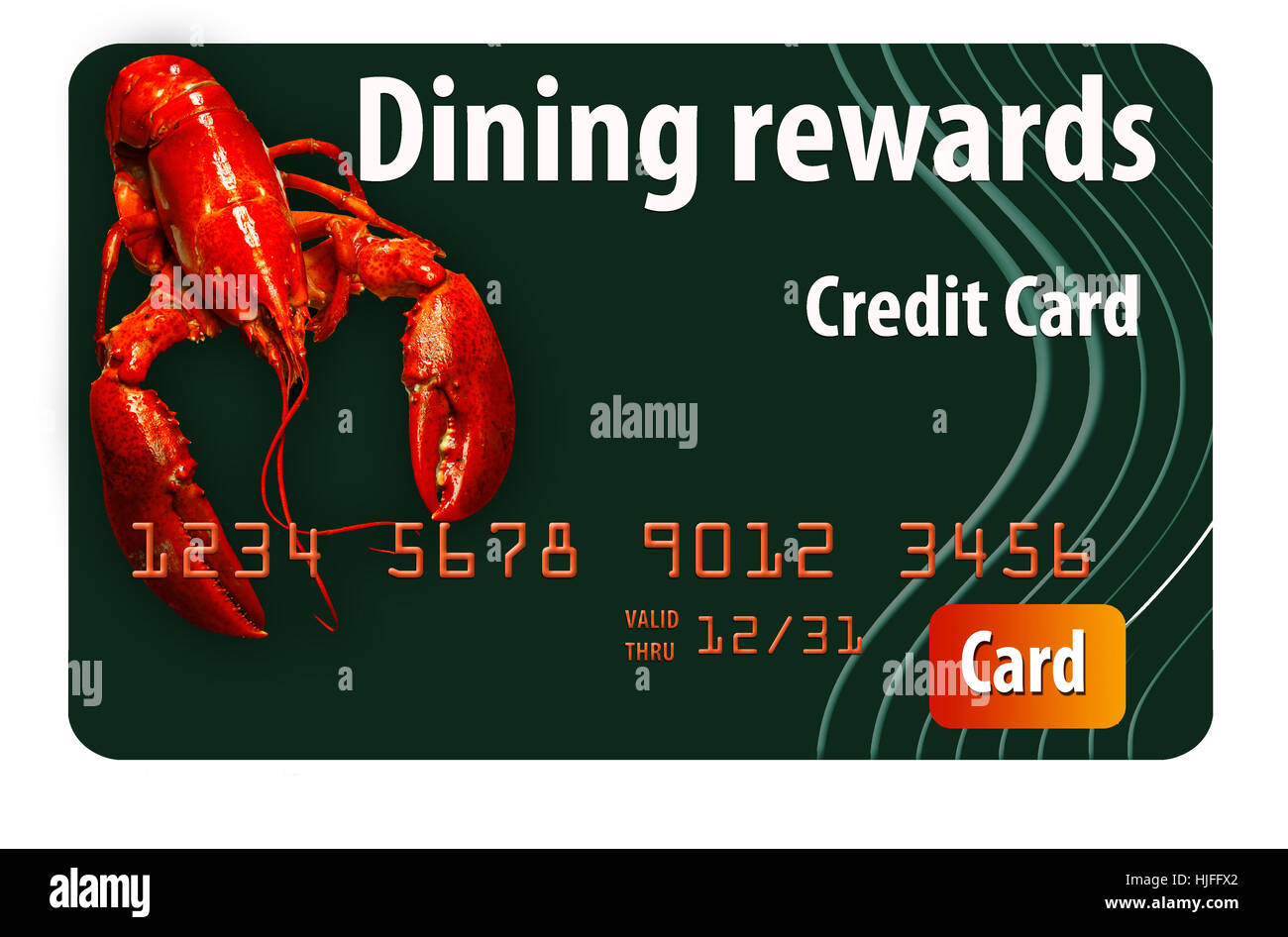 Here is a dining rewards credit card Stock Photo Alamy